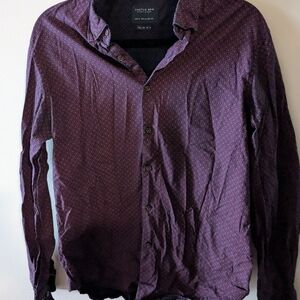 Cactus Man Red and Blue Geometric Shirt